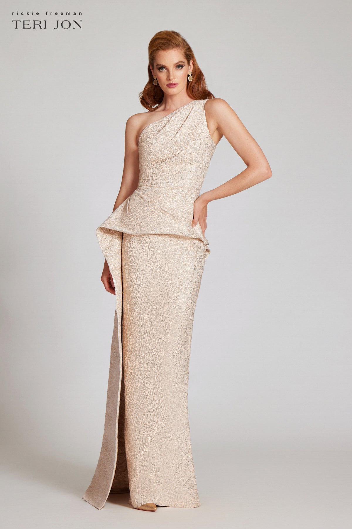 Teri jon gold gown sale