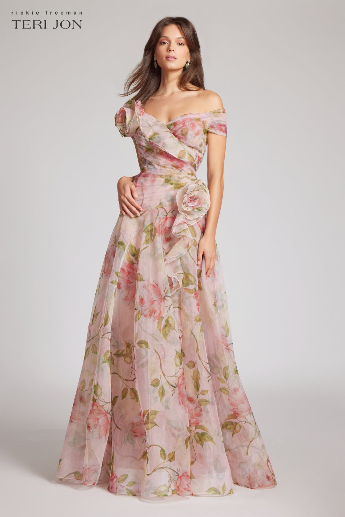 Floral Embroidered Teri Jon Mother Of The Bride Dresses Off The