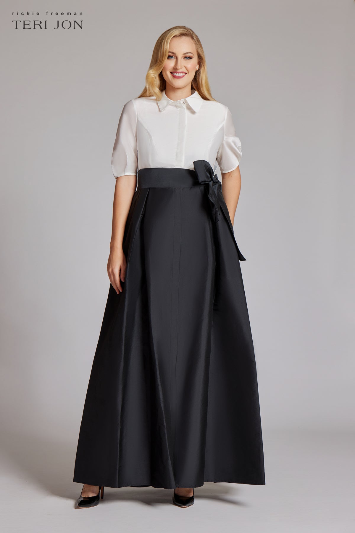 Color_White Black plus size image