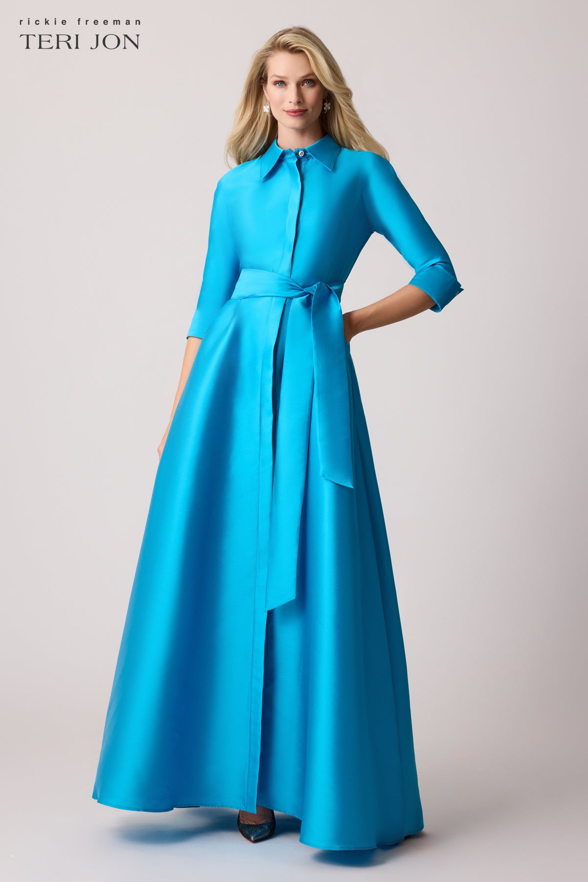 Mikado Twill Shirt Waist Gown – Terijon.com