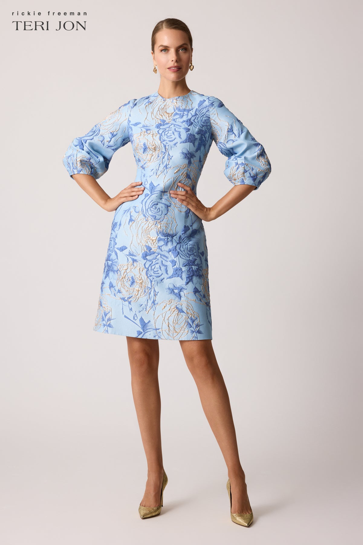 Jacquard Fit And Flare Dress – Terijon.com