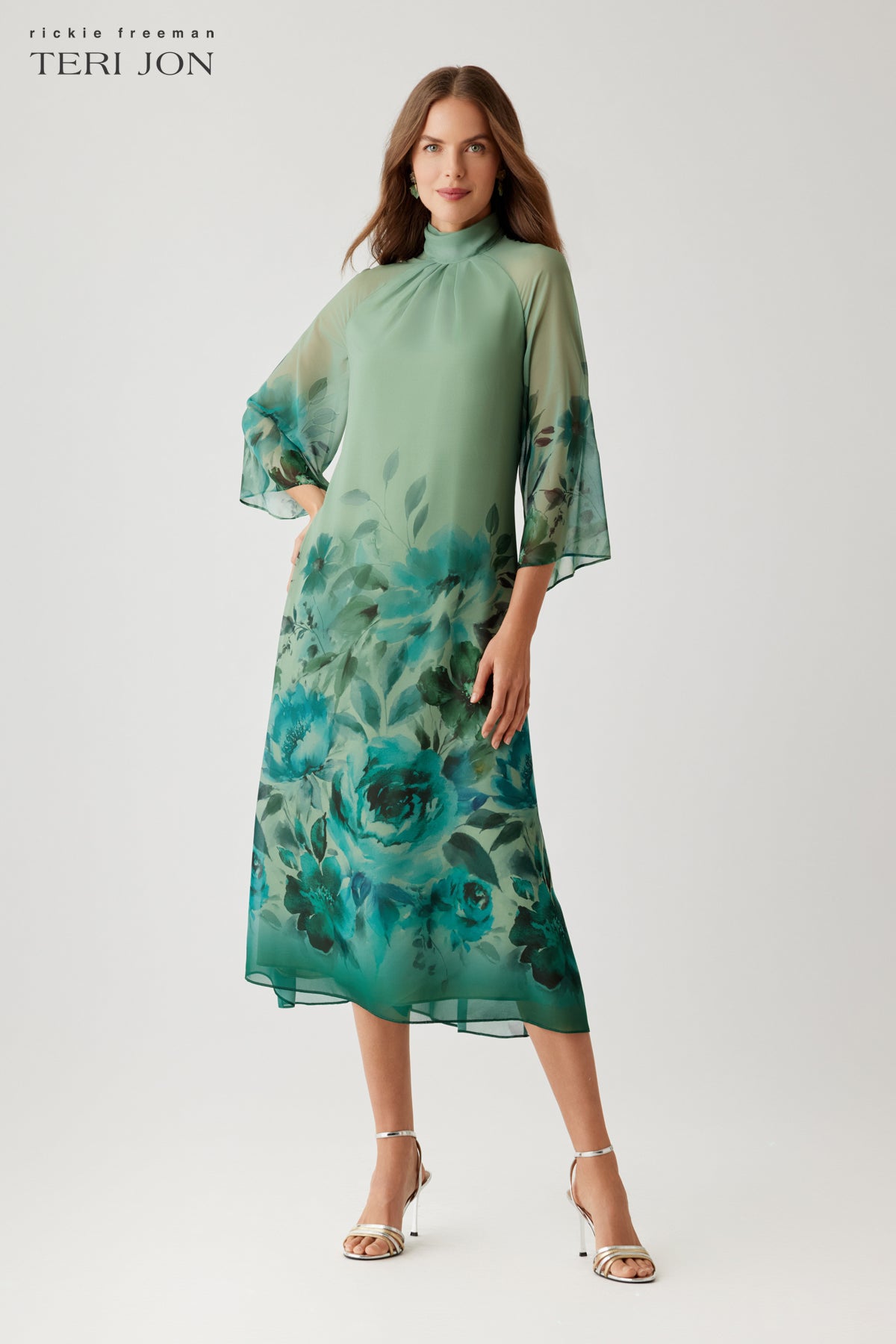 teryn silk chiffon dress Teryn Silk Chiffon Dress Retrofete
