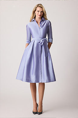 Odeon Stretch Poplin Shirtdress - White