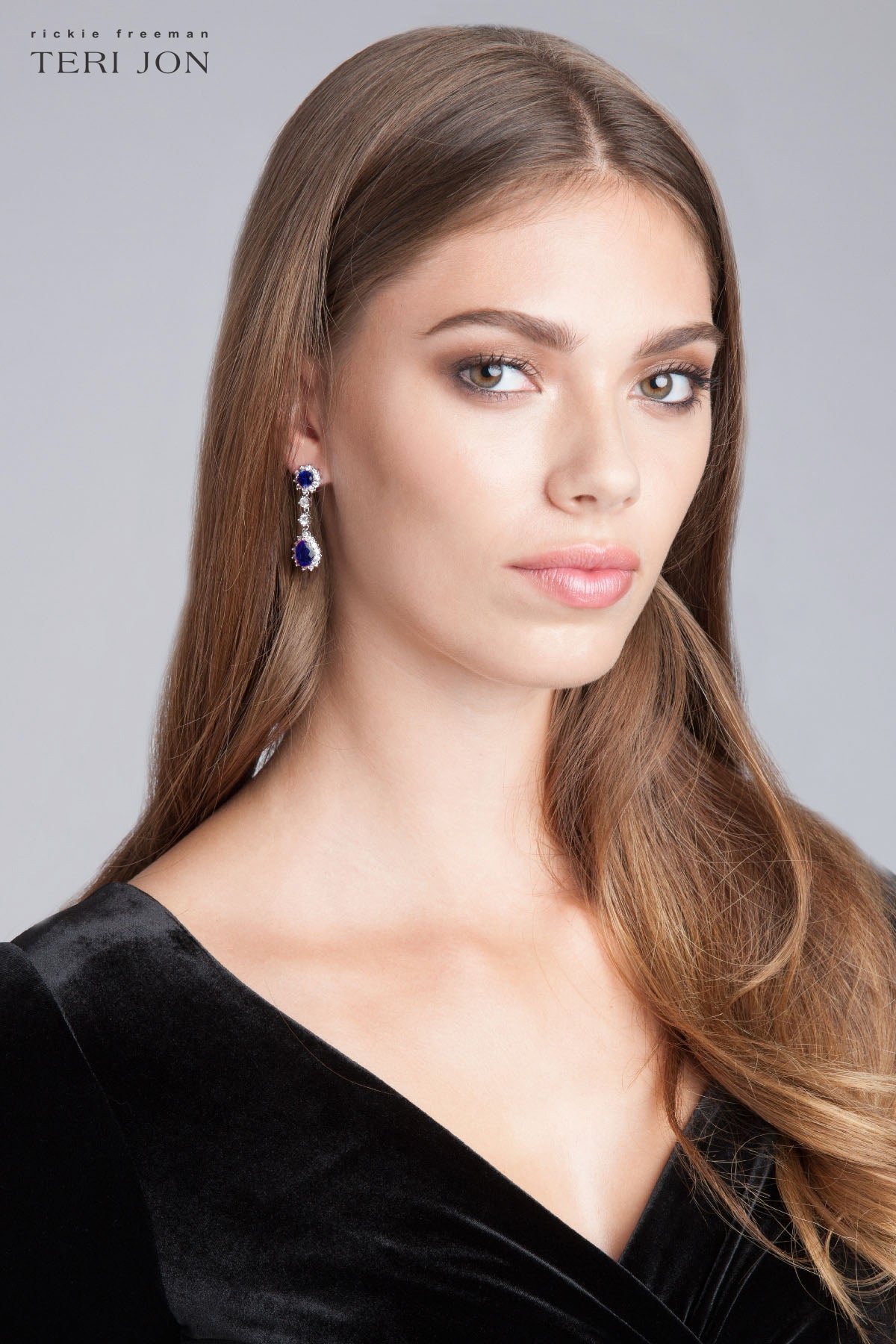 Aneeta, elegant Saphire Blue stone Dangling earrings for women -MOE001 –  www.soosi.co.in