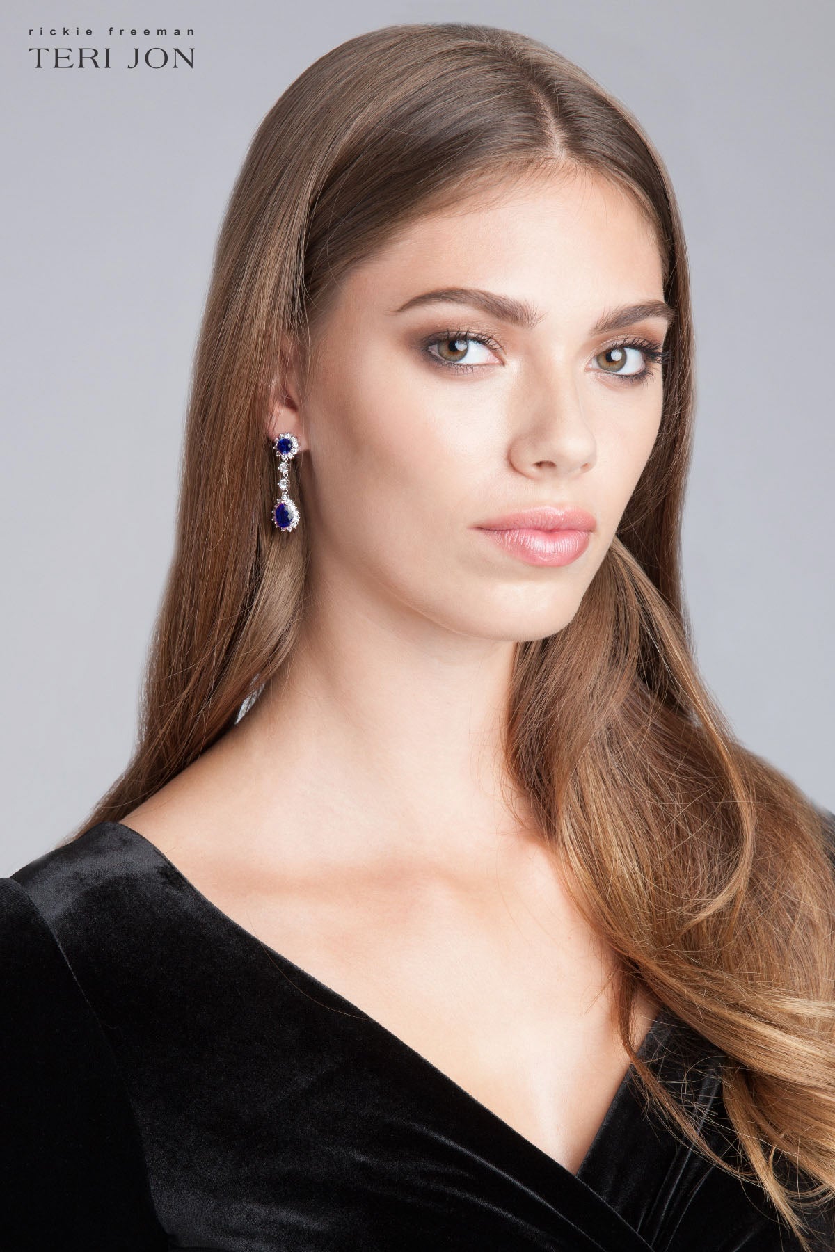 Blue stone on sale drop earrings
